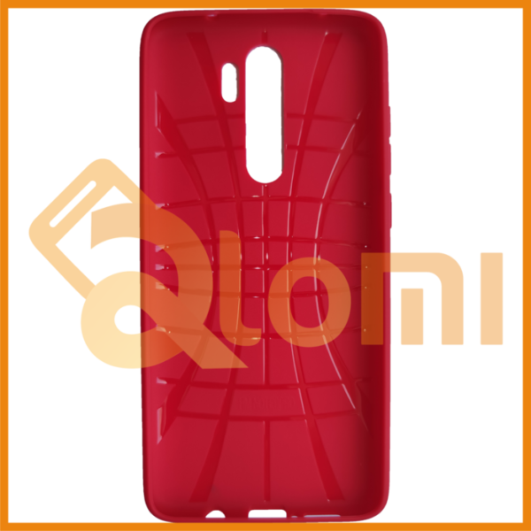 الومی - گارد فشن کیس Redmi Note 8 Pro فضای داخلی قرمز
